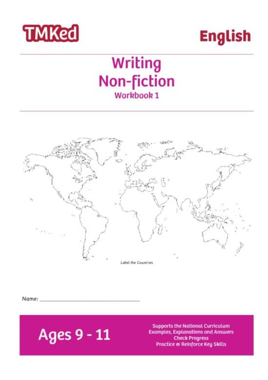 Key stage 2 Literacy Writing Worksheets for kids - writing non-fiction text, printable workbook 1, 9-11 years